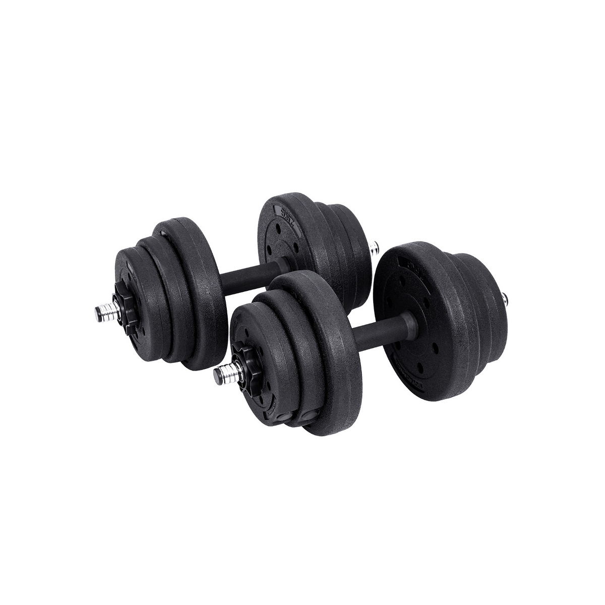 Songmics käsipainot, 2 × 10 kg, säädettävä, musta, SYL20HBK