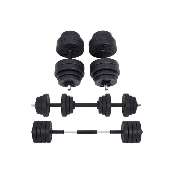 Songmics käsipainot, 2 × 15 kg, säädettävä, musta, SYL30HBK