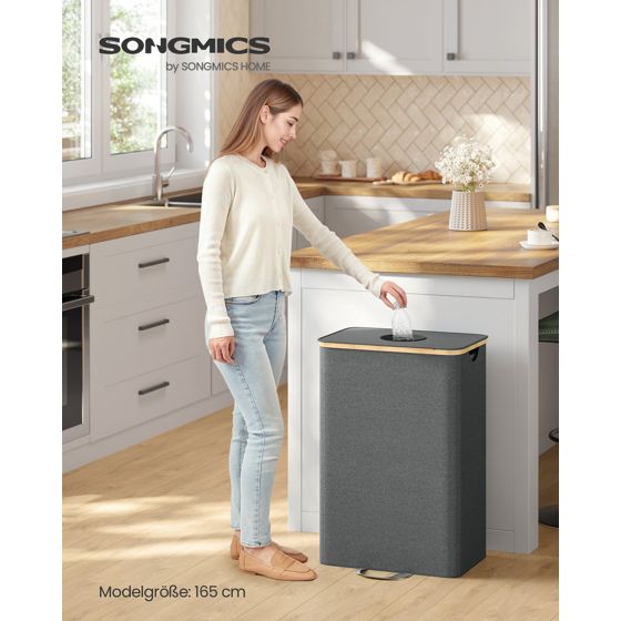 Songmics lajitteluastia, harmaa/luonnonbeige, URRB509G01