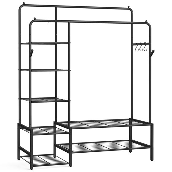 Songmics vaatetanko, musta, HSR182B01