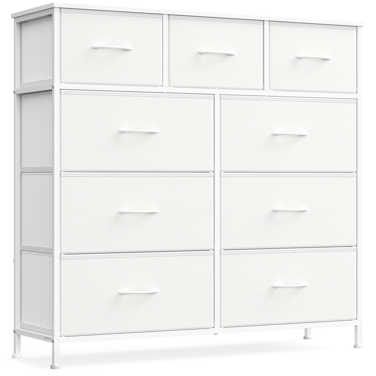 SONGMICS lipasto, 9 laatikkoa, pilvenvalkoinen, LGS324WH01