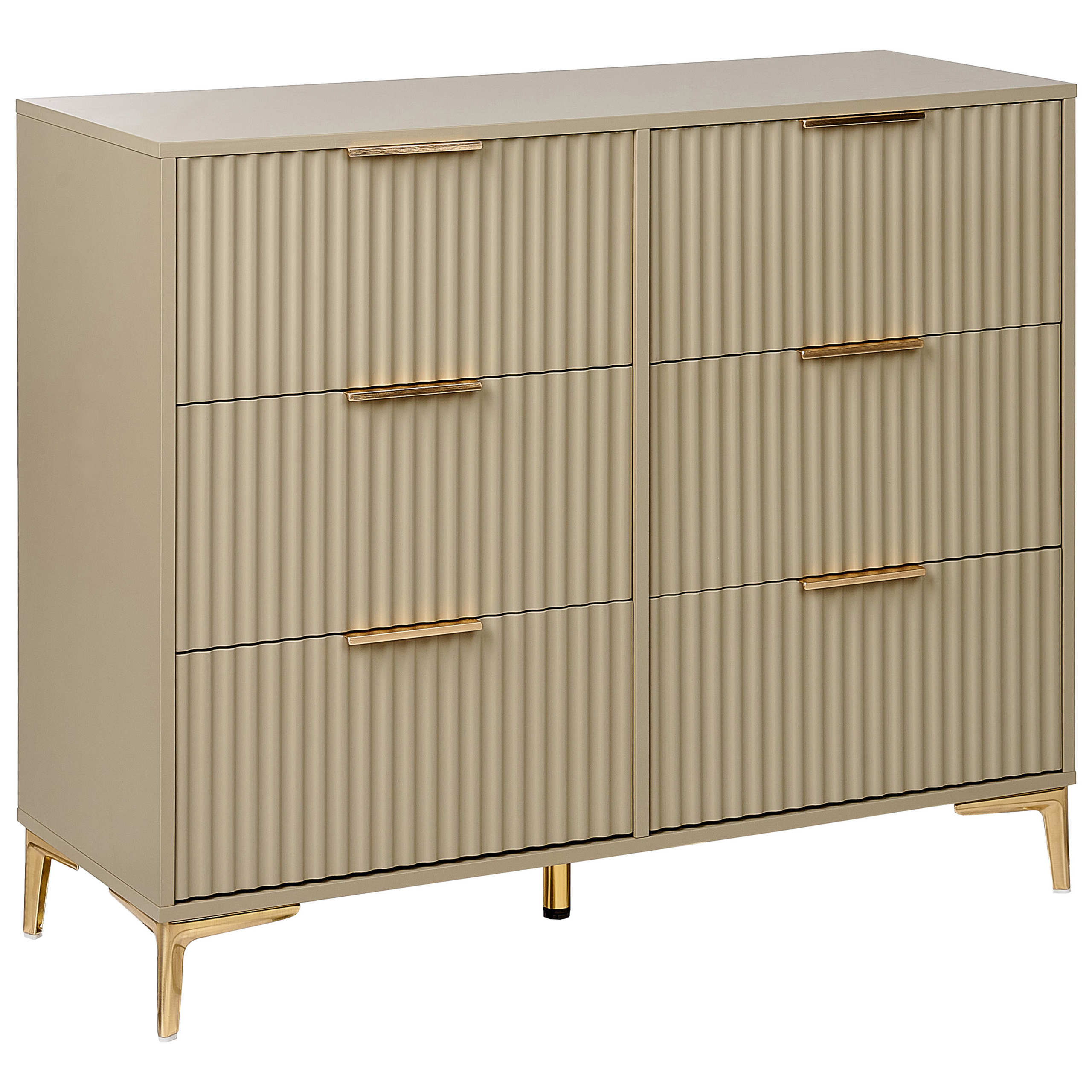 Lipasto 6 laatikolla WALCOTT Beige