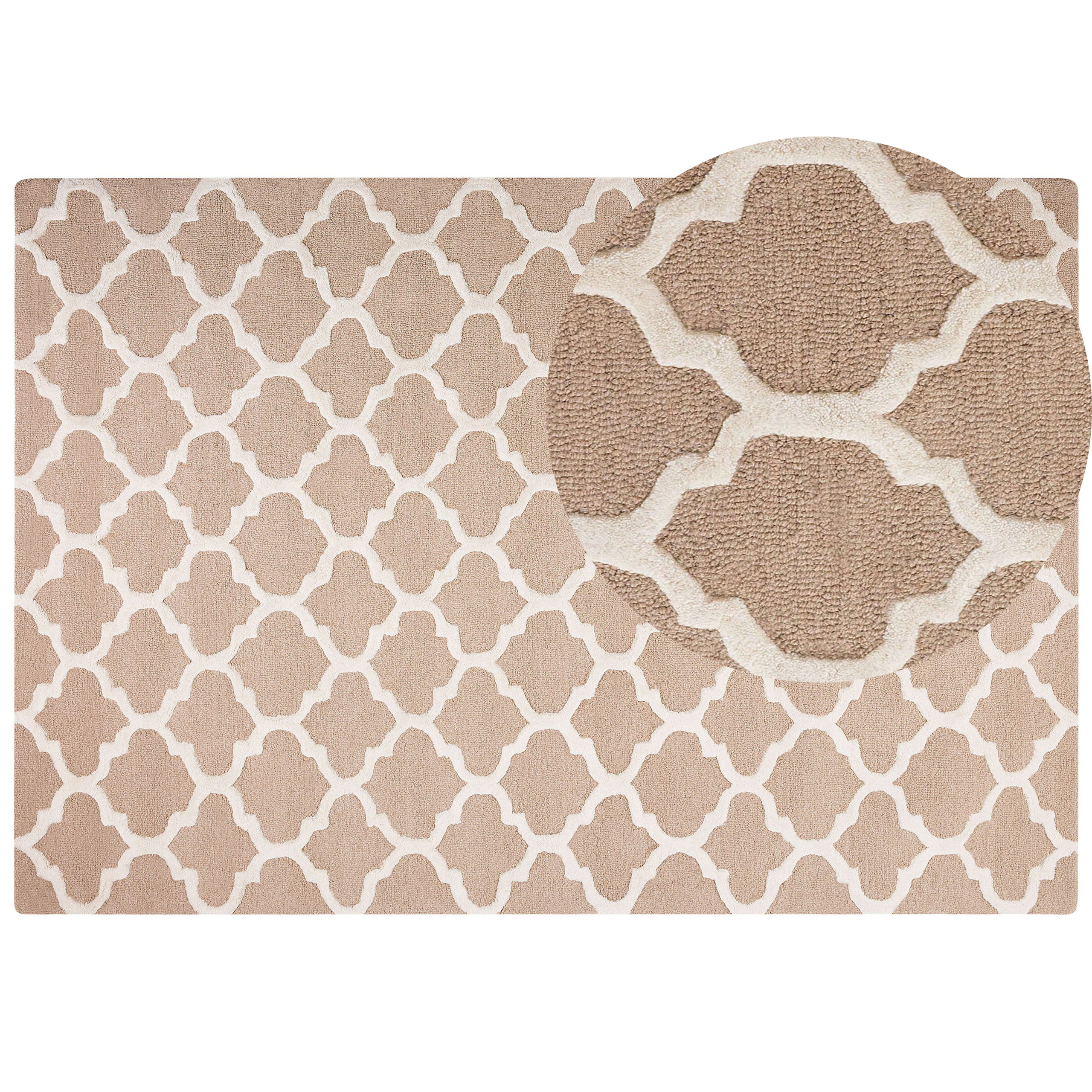 Matto ERBAA Beige 160 x 230 cm villa