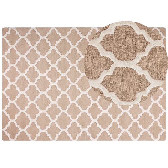 Matto ERBAA Beige 160 x 230 cm villa