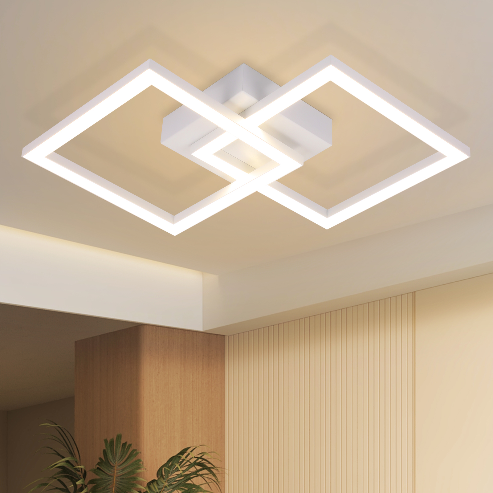 NETTLIFE 24W, geometrinen, LED - kattovalaisin, , kattovalaisin, olohuoneeseen ja, makuuhuoneeseen