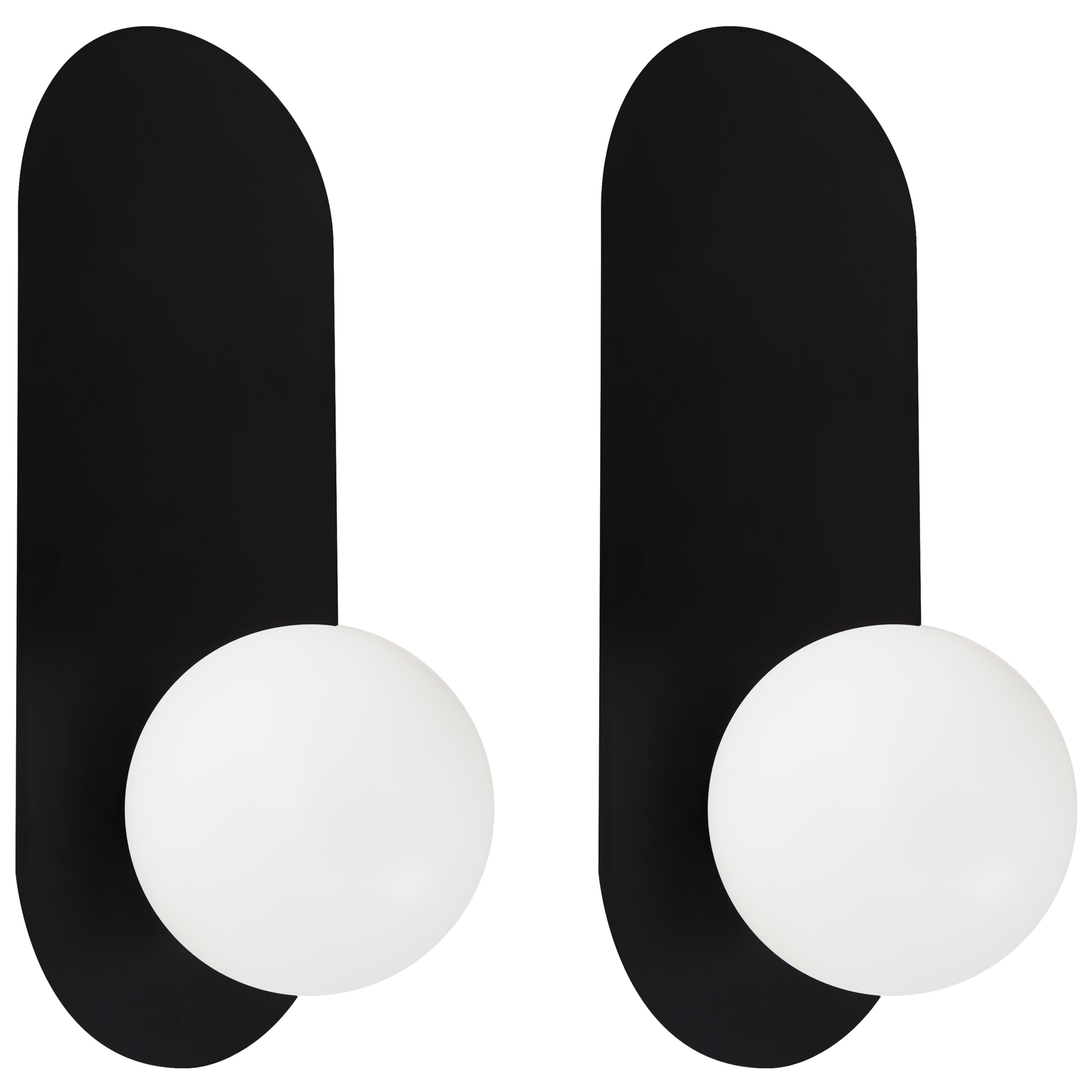 Seinävalaisinsetti 2 kpl LEISI Musta