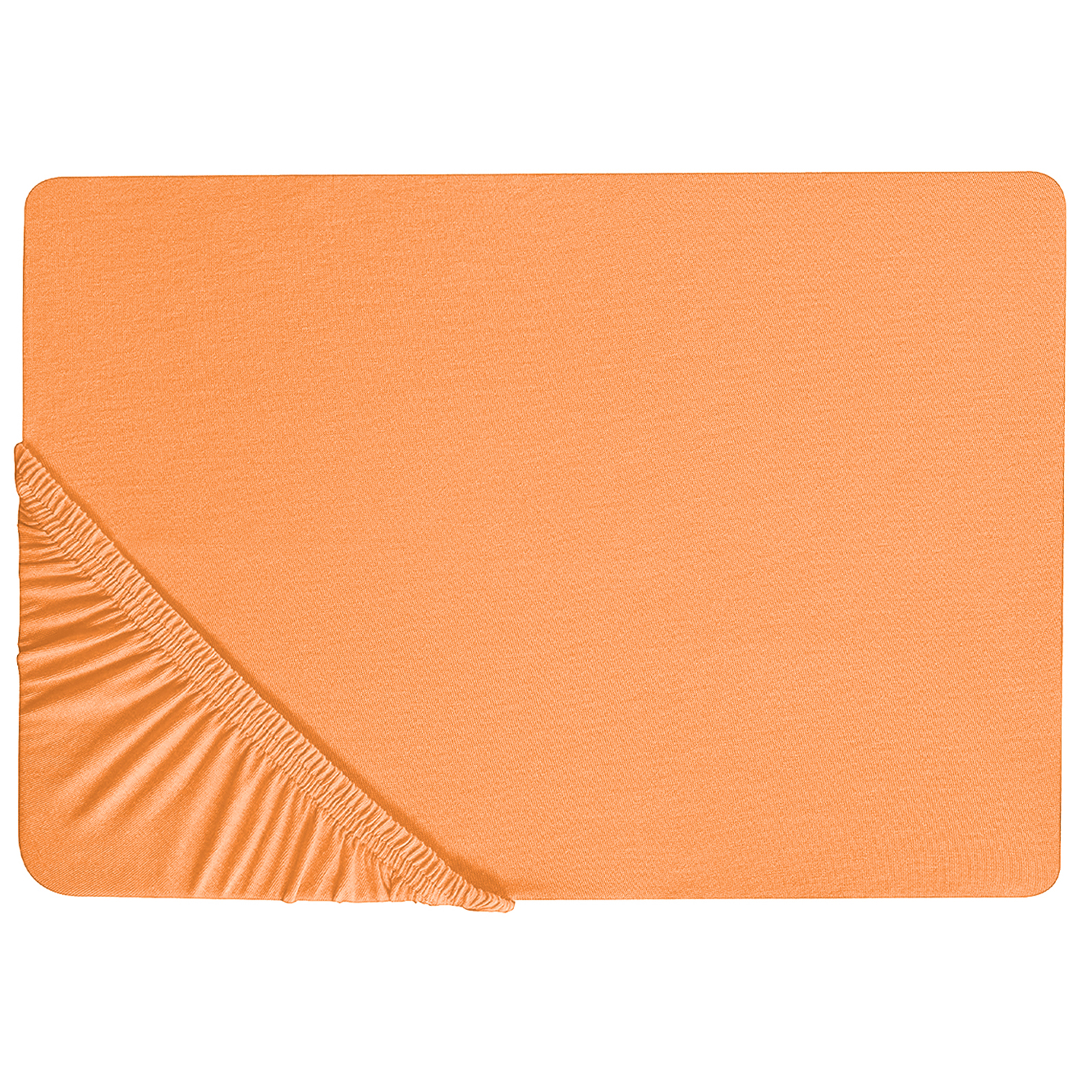 Muotoonommeltu lakana JANBU puuvilla 200 x 200 cm Oranssi