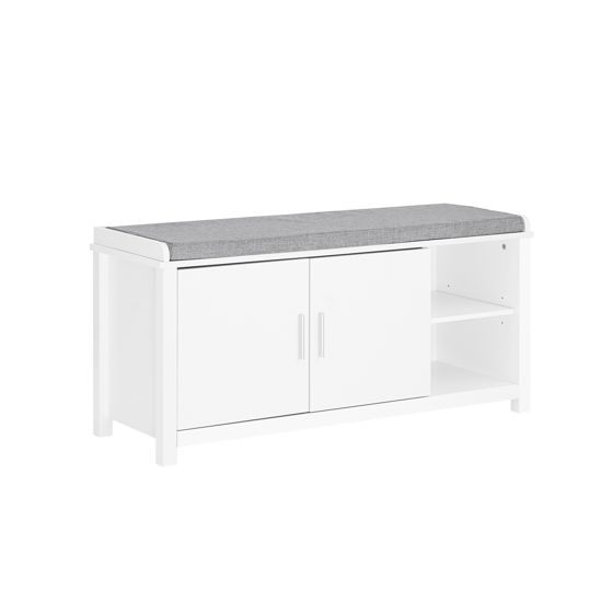 SoBuy Kenkäpenkki FSR168-W ekologinen valkoinen 105x35x51cm