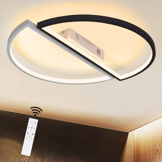 NETTLIFE himmennettävä, LED - kattovalaisin, kaukosäätimellä, moderni, rautakattokruunu