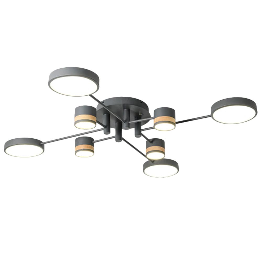 TOOLIGHT kattovalaisin APP528-8C harmaa, 79x79x11cm