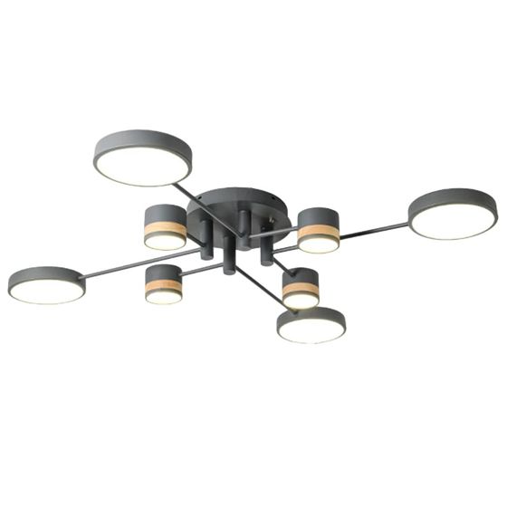 TOOLIGHT kattovalaisin APP528-8C harmaa, 79x79x11cm