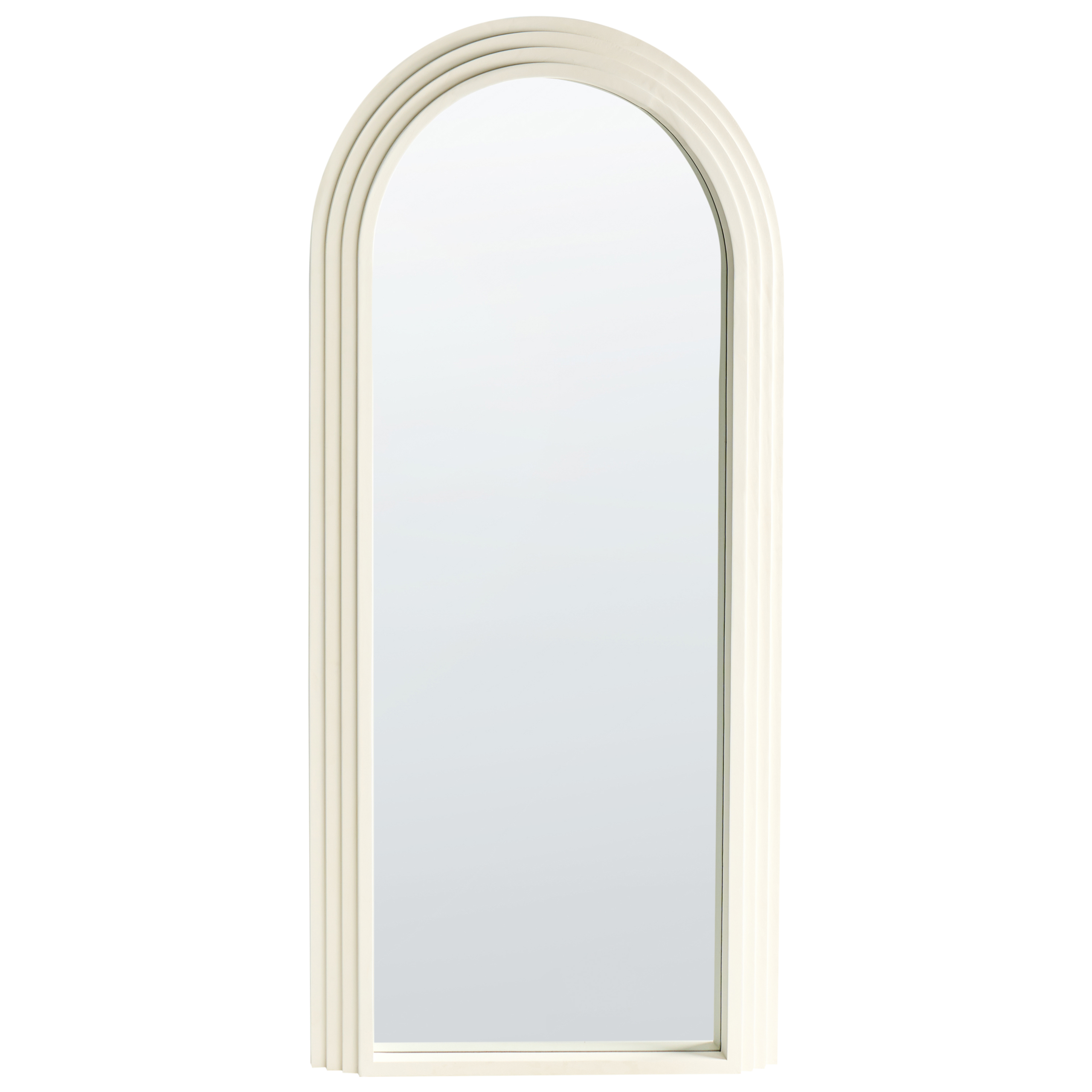 Seinäpeili DIJON 80 cm 170 cm Puu Luonnonvalkoinen