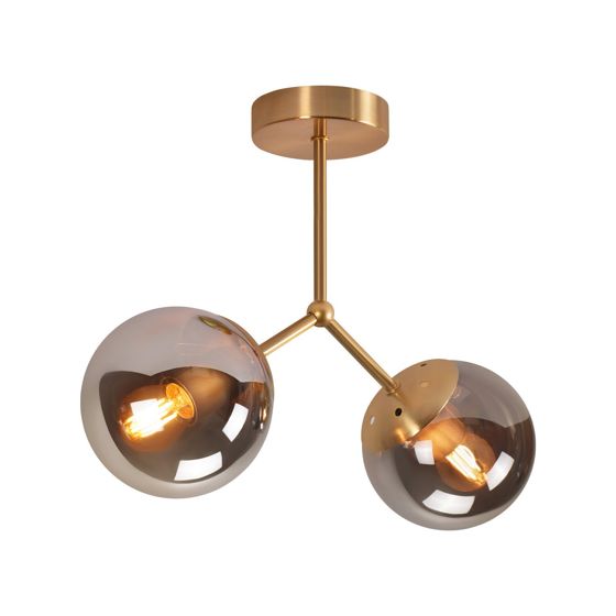 NETTLIFE lasinen, eteisen Kattovalaisin, : Vintage, E27, eteisen Kattovalaisin Kultaisessa, lasipallossa Kahdella, lampulla