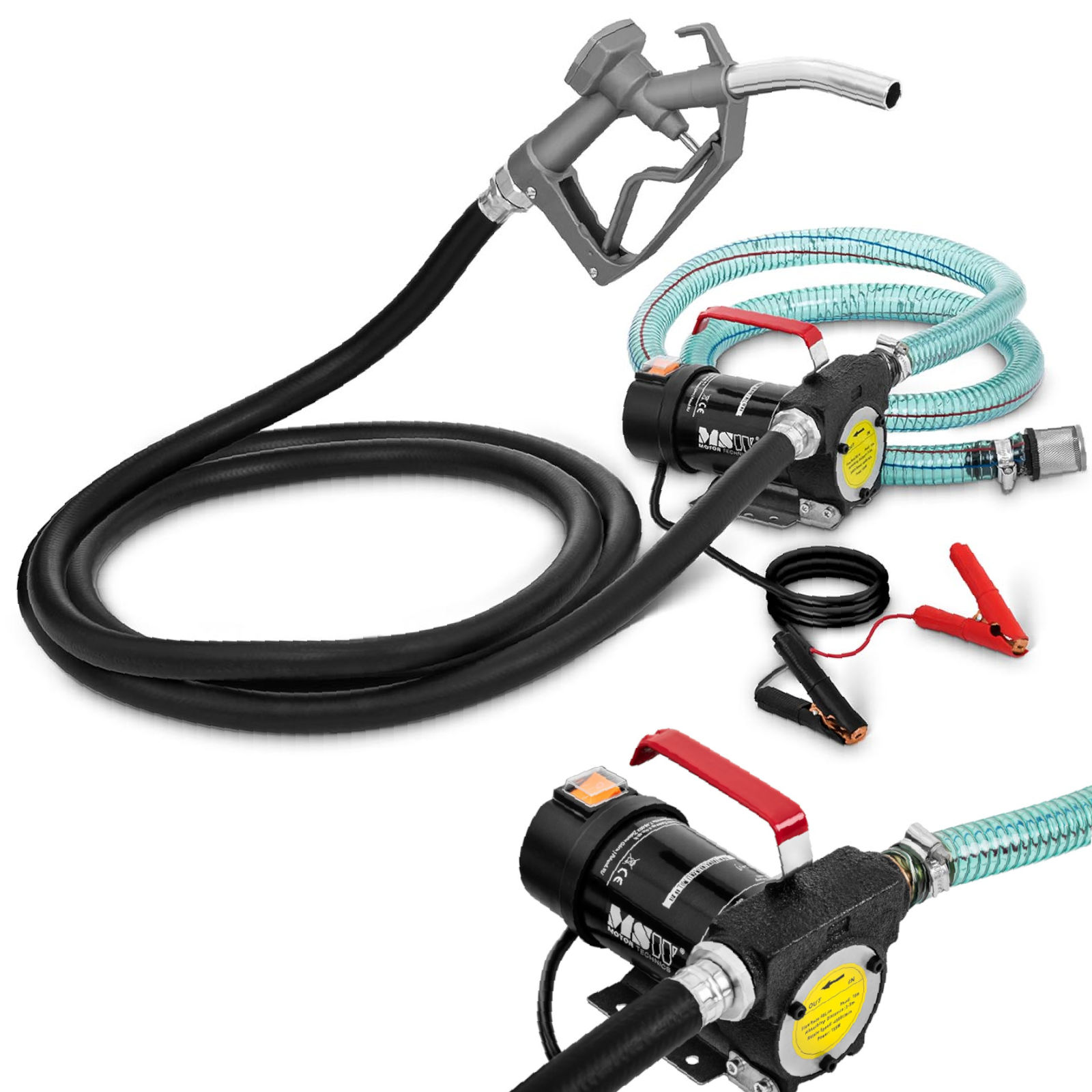 Sähköpumppu dieselpolttoaineen tyhjennykseen KIT IP55 12 V 155 W 40 l/min