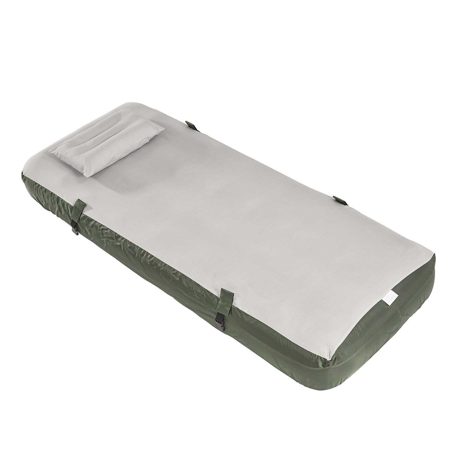 Ilmatäyttöinen makuualusta tummanvihreä 191x76x22 cm OGS32-II-GR-P01