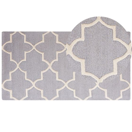Matto SILVAN Vaaleanharmaa 80 x 150 cm villa