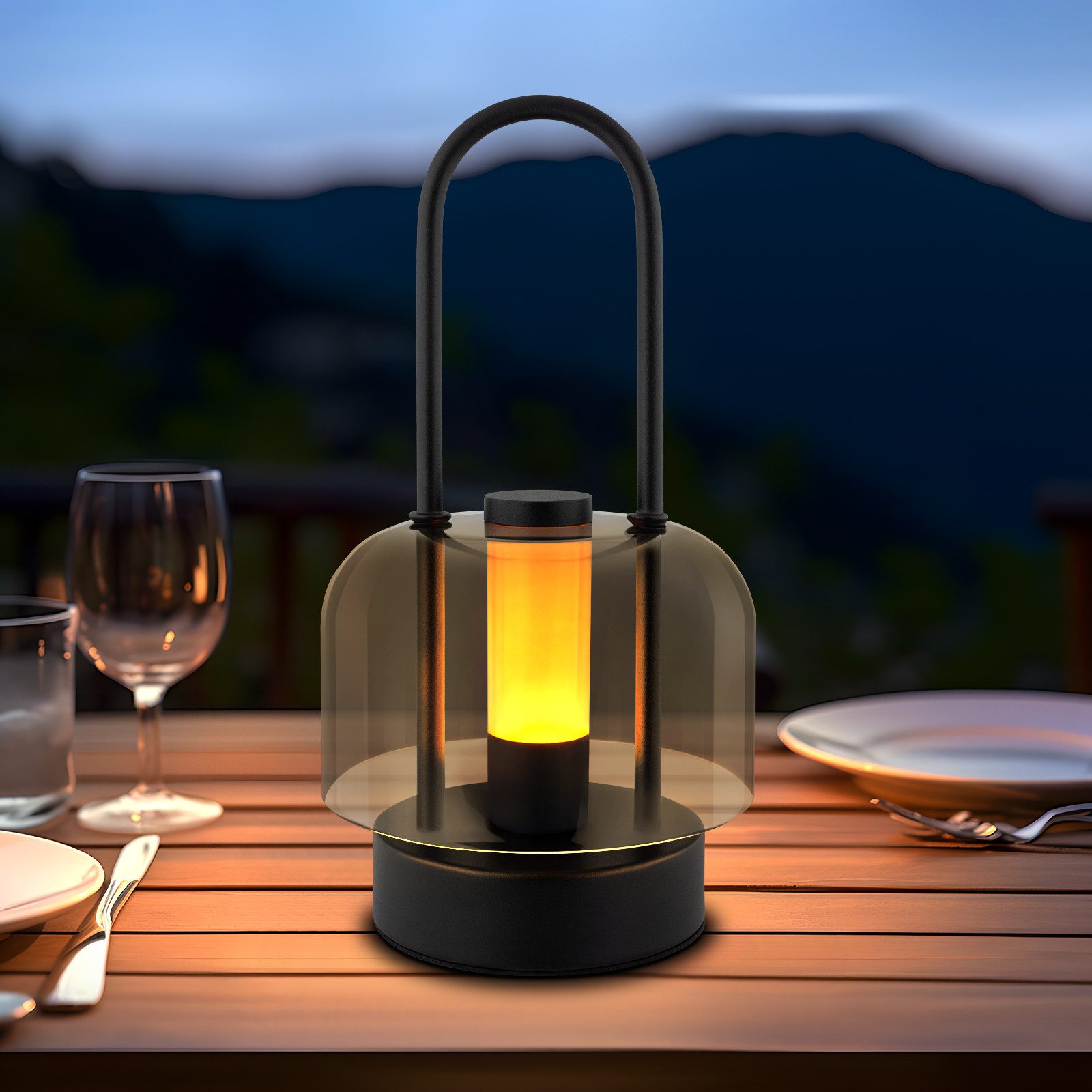 NETTLIFE Nettlife kannettava LED-pöytävalaisin, johdoton yövalaisin, himmennettävä 1800k-6500k, muistilla