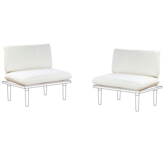 Ulkotyynyjen päällissetti FRASCATI Luonnonvalkoinen