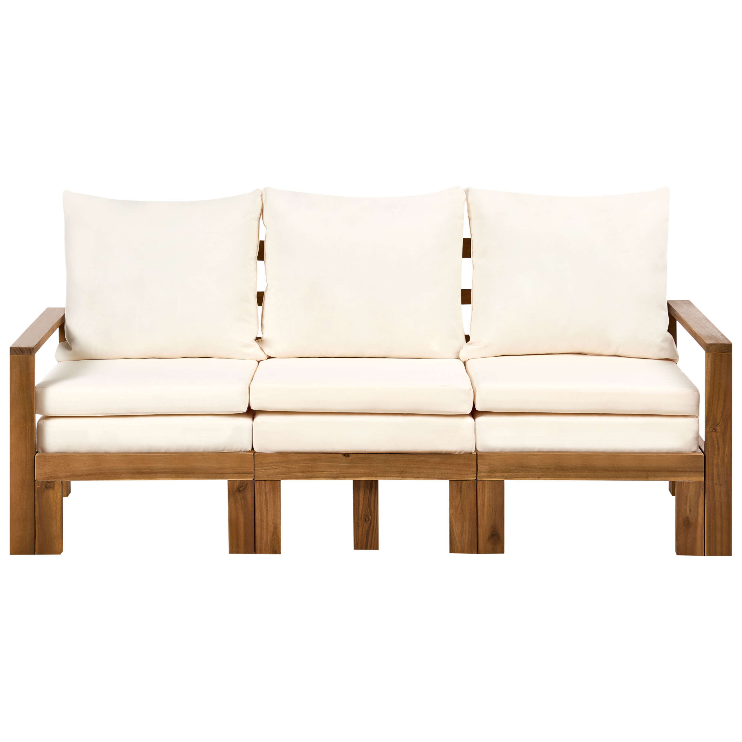 Puutarhapenkki pehmusteella ISOLELLO 190 cm säädettävä akaasia Ruskea