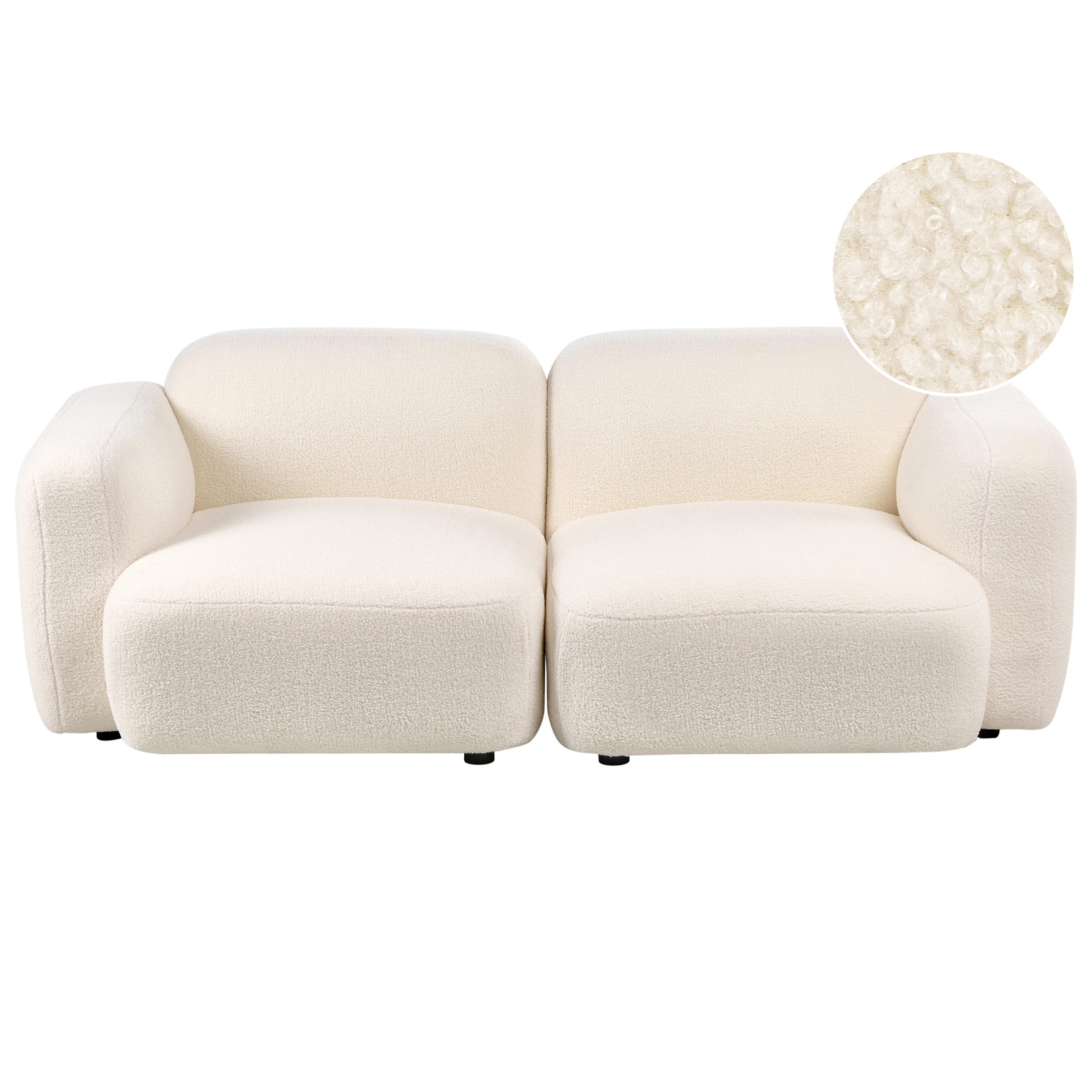 Sohva 3-istuttava AFOSS buklee Luonnonvalkoinen