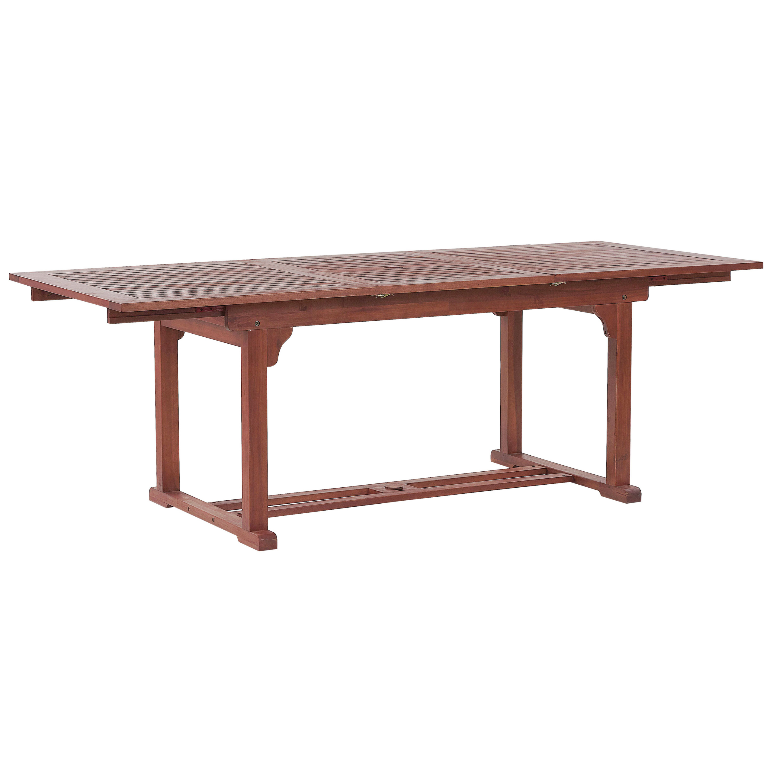 Jatkettava puutarhapöytä TOSCANA 160/220 cm 90 cm Akaasia Tummanruskea