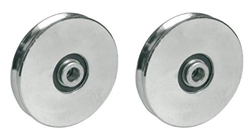 120mm pyöreä urapyörä 8mm uralla kaapelille - 2 kpl:n sarja