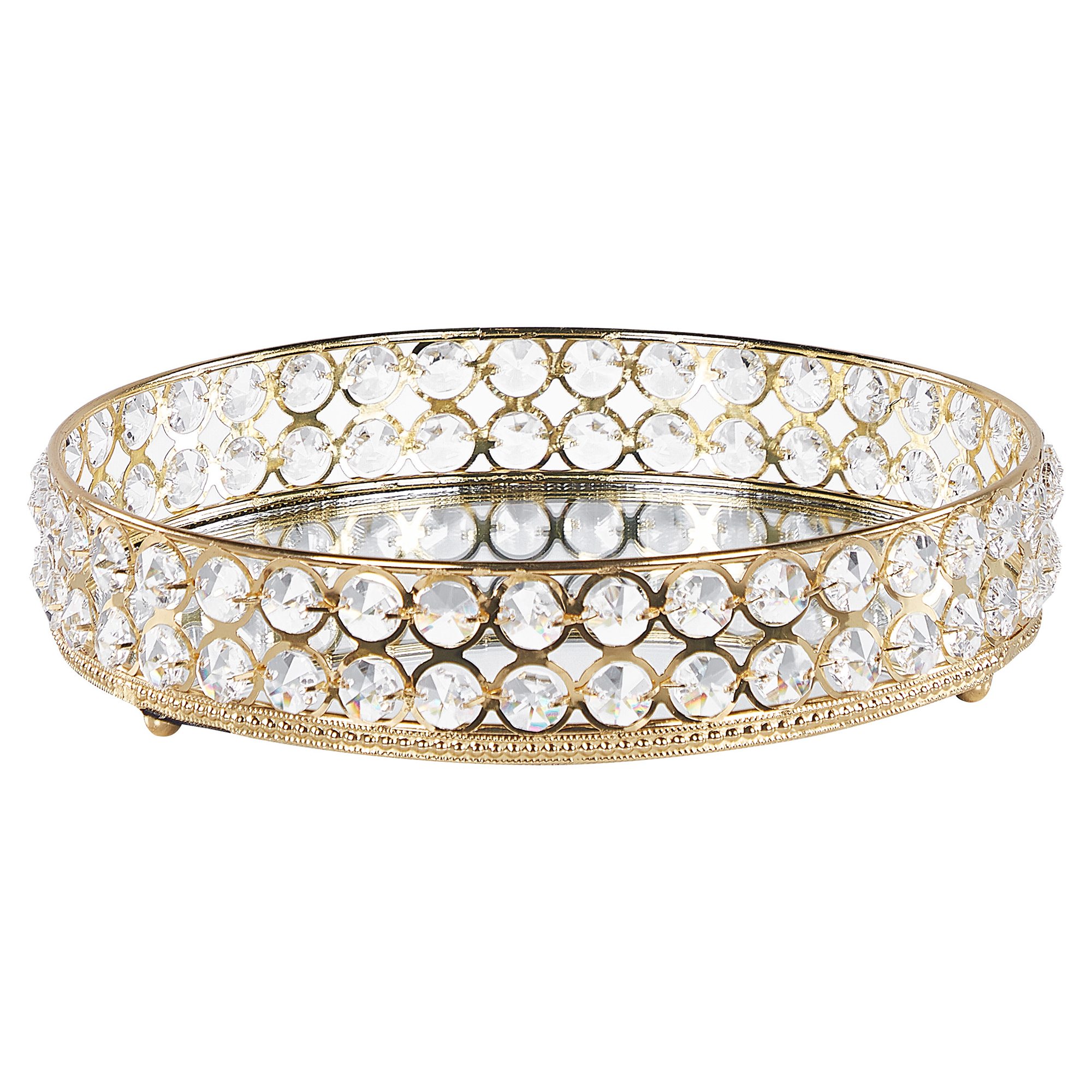 Koristetarjotin VATAN lasi Kulta