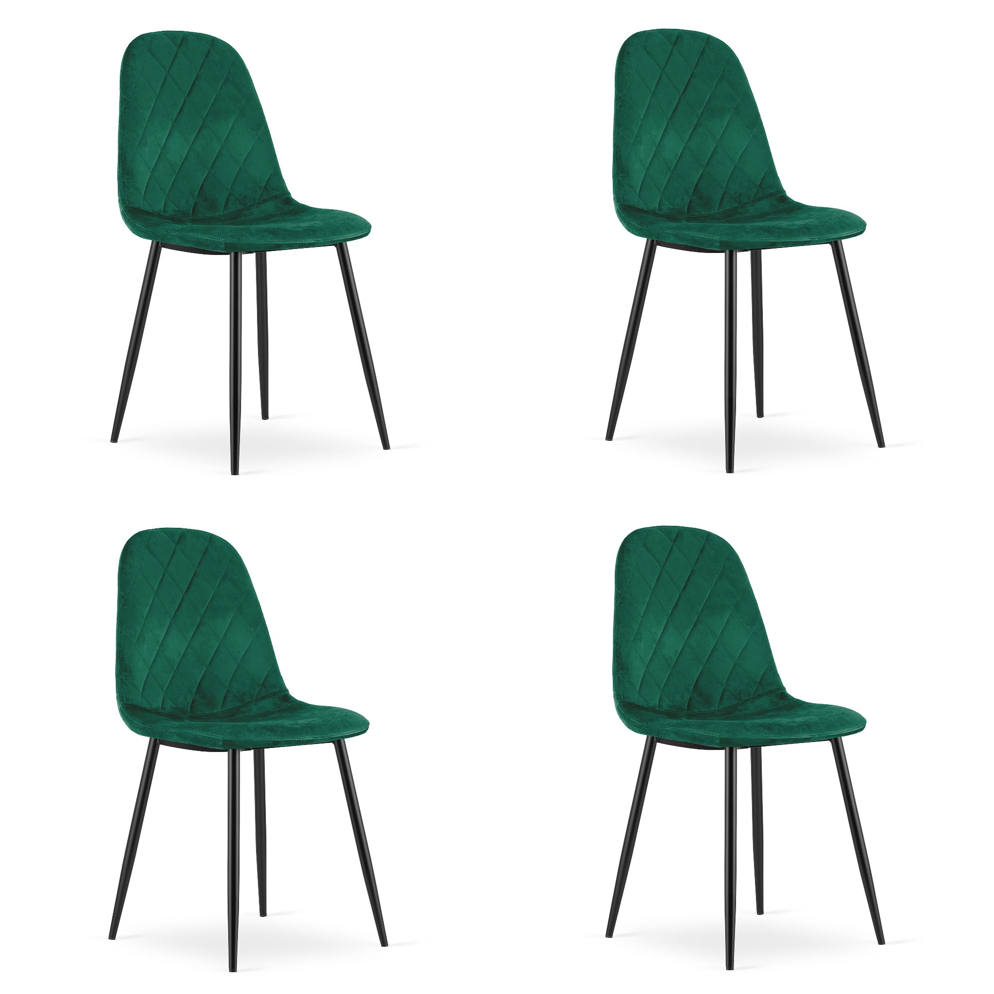 ASTI-tuoli tummanvihreä sametti (4 kpl)