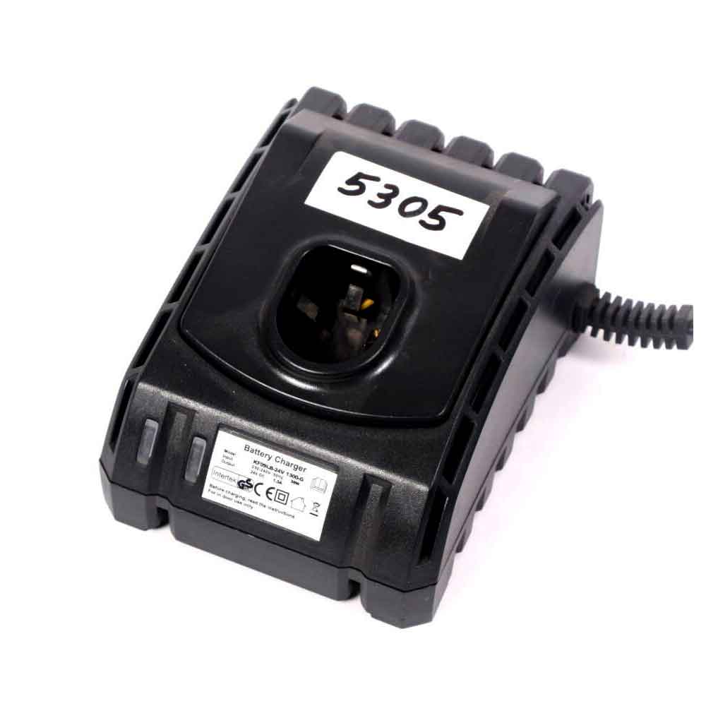 24 V:n akkuporakoneen/ruuvinvääntimen laturi