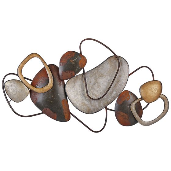 Seinäkoriste COBALT metalli 50 cm Ruskea