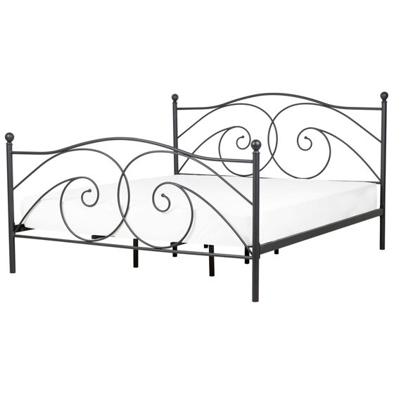 Sänky metalli DINARD 180 x 200 cm Musta