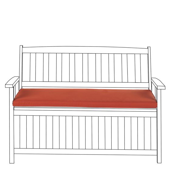 Puutarhapenkin pehmuste SOVANA 108 x 45 cm Tummanpunainen