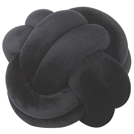 Koristetyyny MALNI sametti 20 x 20 cm Musta Hillitty