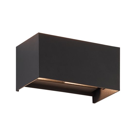 NETTLIFE musta, LED - seinävalaisin, IP65, säädettävä, lämmin Valkoinen Valo, G9 sisä-/ulkokäyttöön, olohuoneen, seinävalaisin