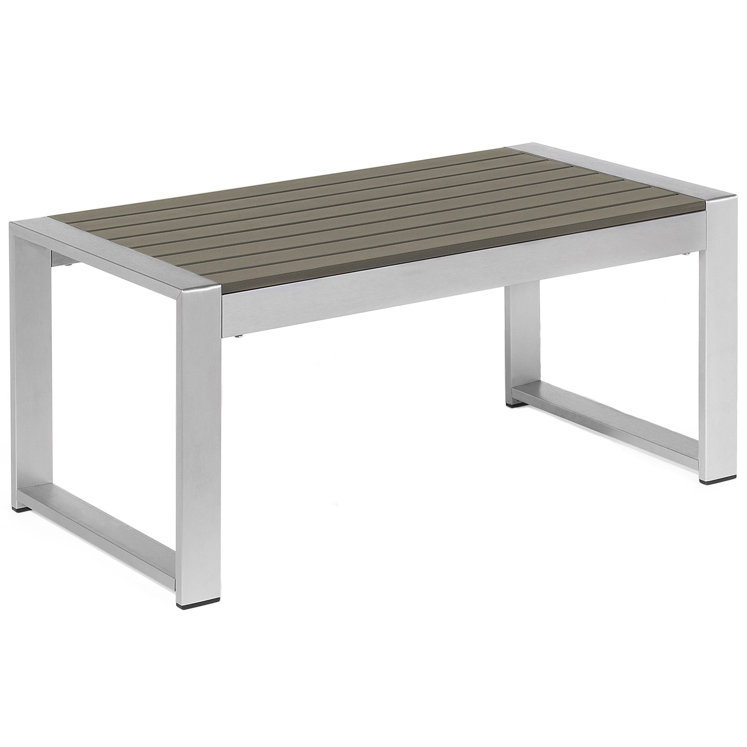 Ulkosohvapöytä SALERNO 90 cm 50 cm Metalli Tummanharmaa