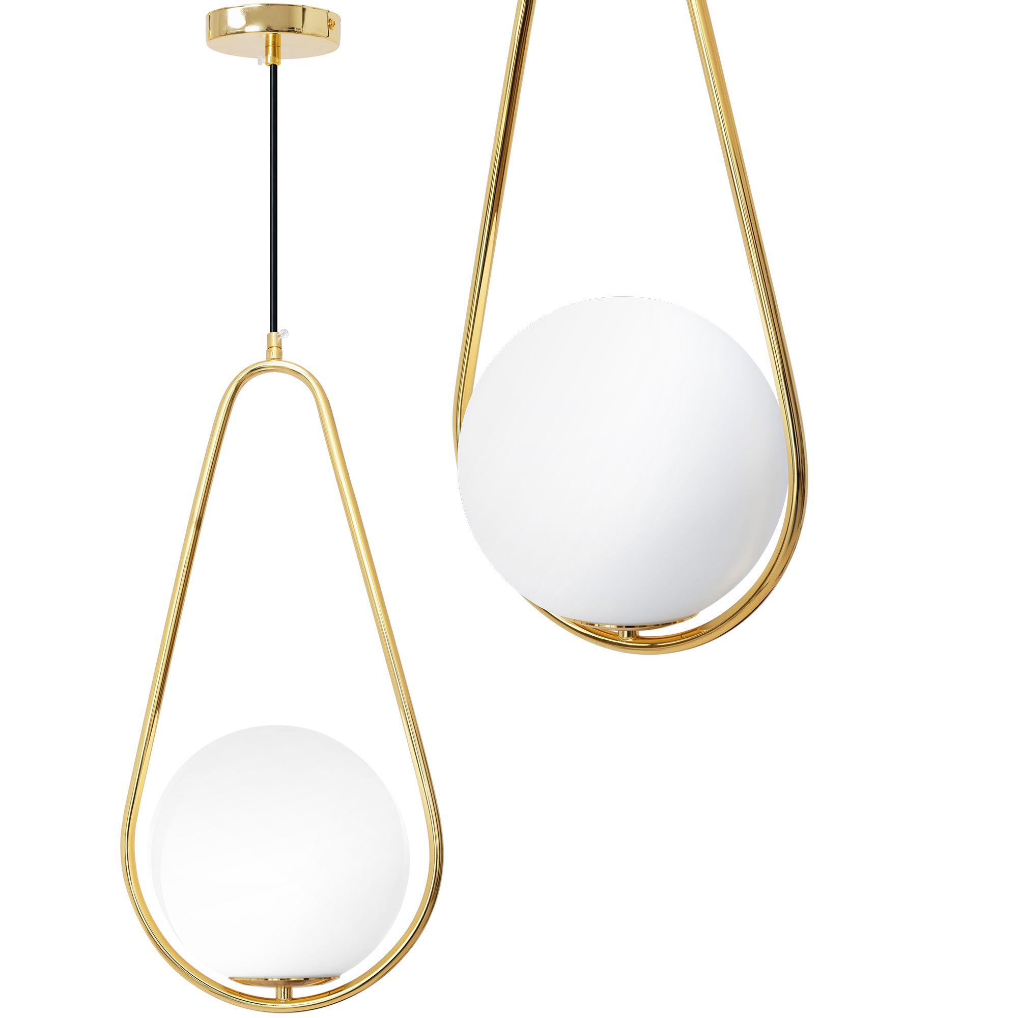 TOOLIGHT riippuva kattovalaisin APP472-1CP kulta, 51x33x70cm