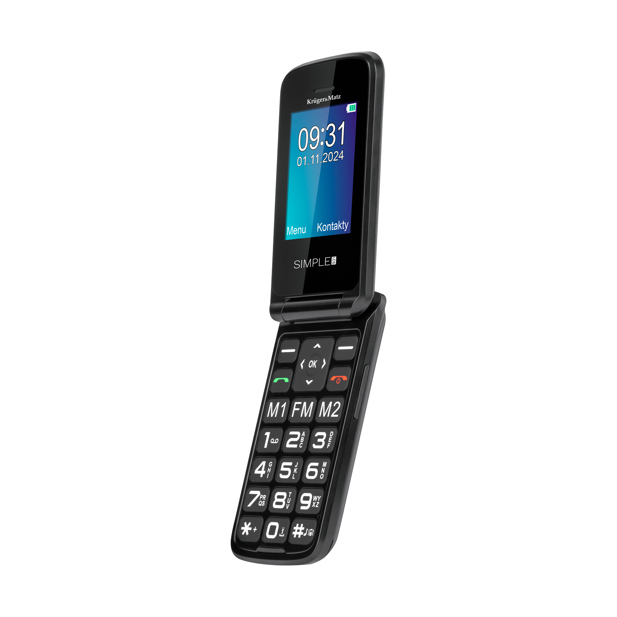 Kruger&Matz Simple 931 GSM-puhelin senioreille