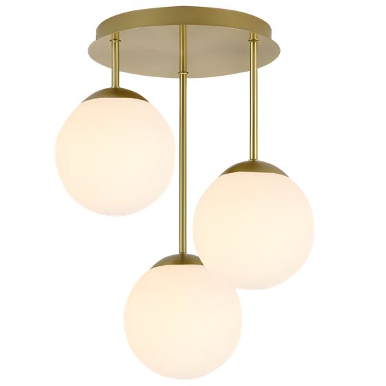 TOOLIGHT riippuva kattovalaisin APP1817-3CPR kultavalkoinen, 25x25x45cm