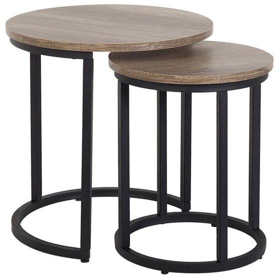 Sivupöytäsetti 2 kpl DIXIE Ruskea