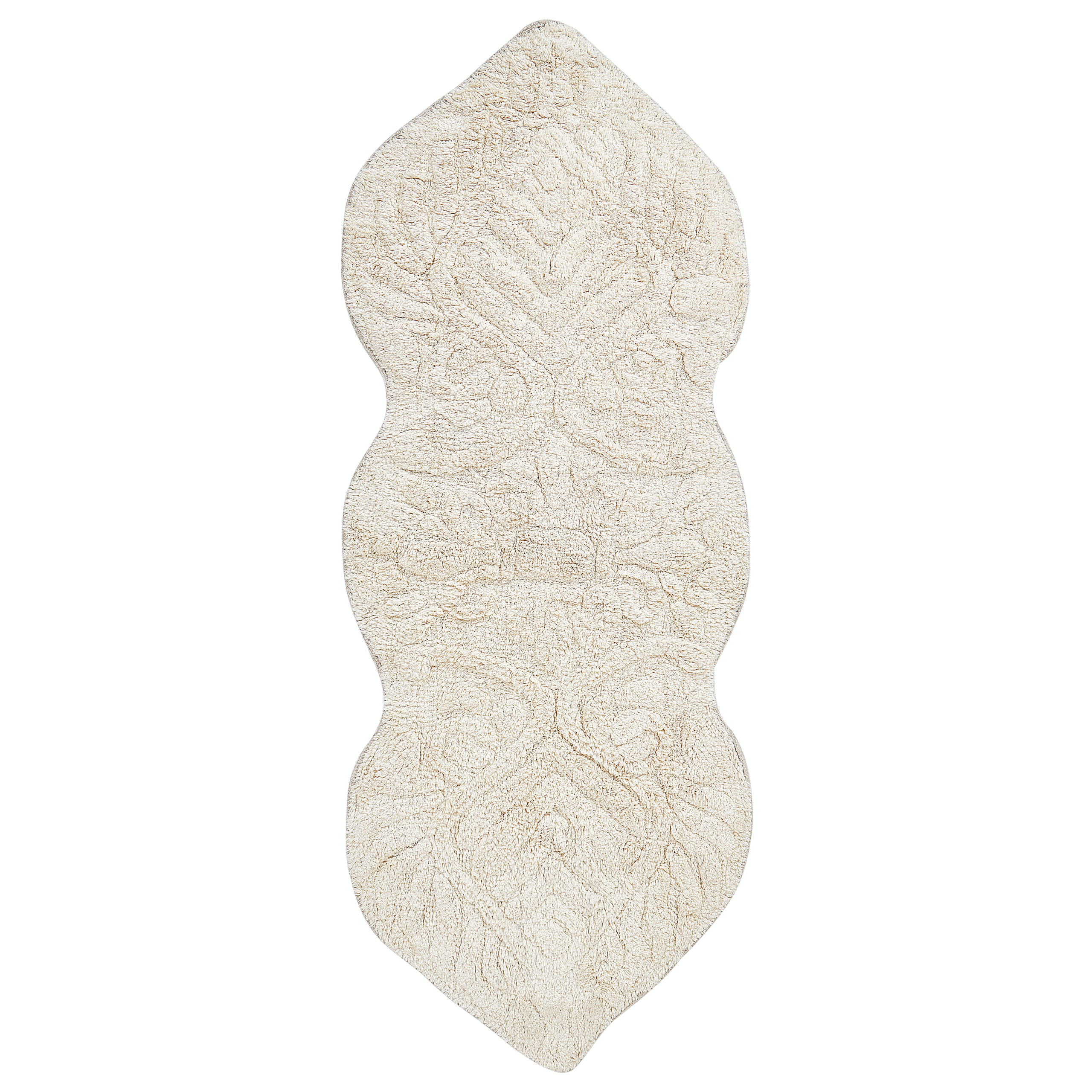 Kylpyhuonematto CANBAR Vaaleanbeige 150 x 60 cm Puuvilla