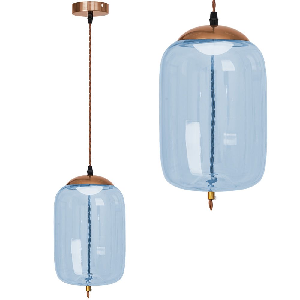 TOOLIGHT riippuvalaisin LED APP443-CP sininen, 18X10X107, 5CM