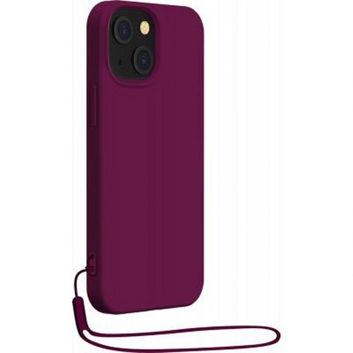 Kuori iPhone 14 Silikoni Samaan Sävynen Rannehihna