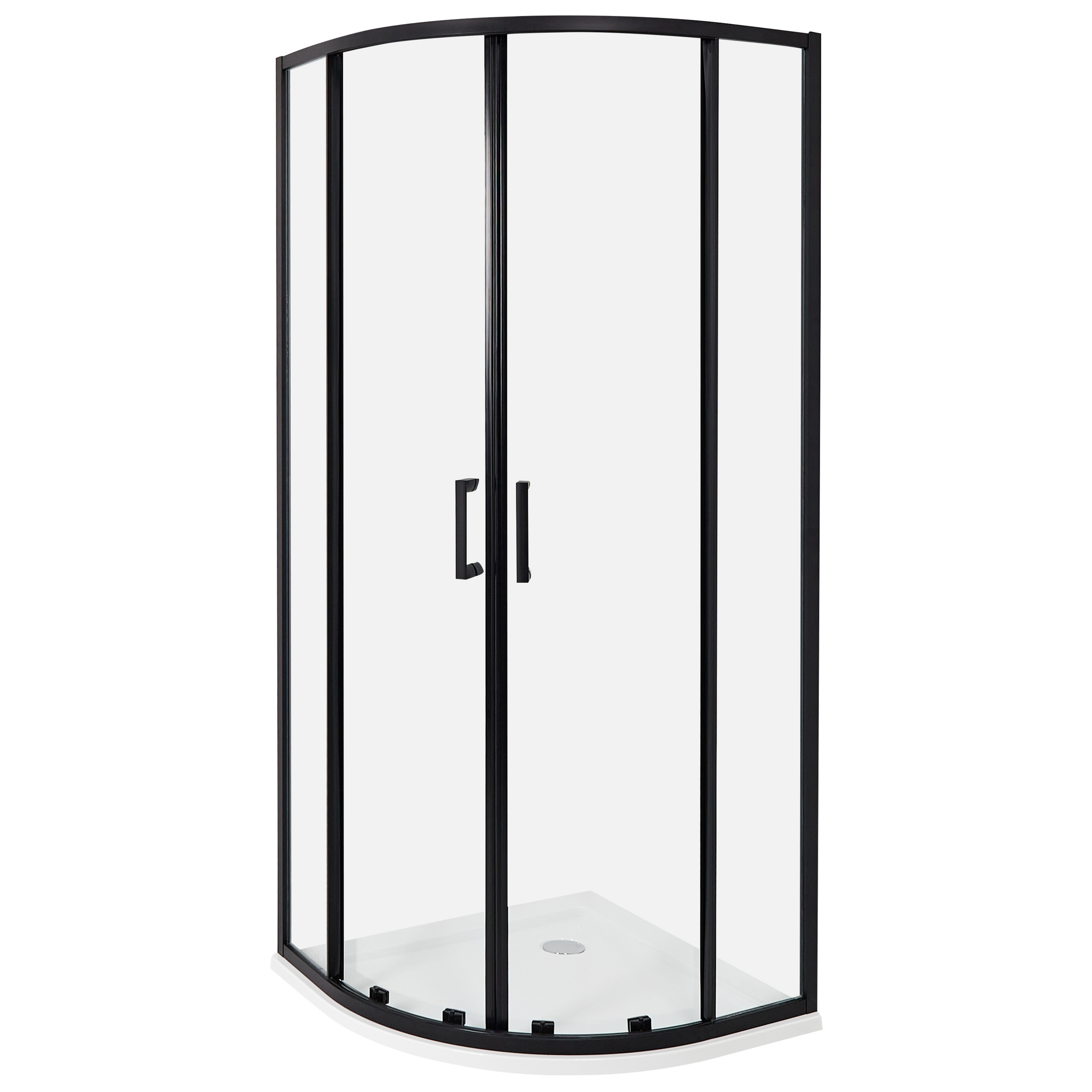 Suihkunurkka JUKATAN 80 x 80 x 185 cm Musta