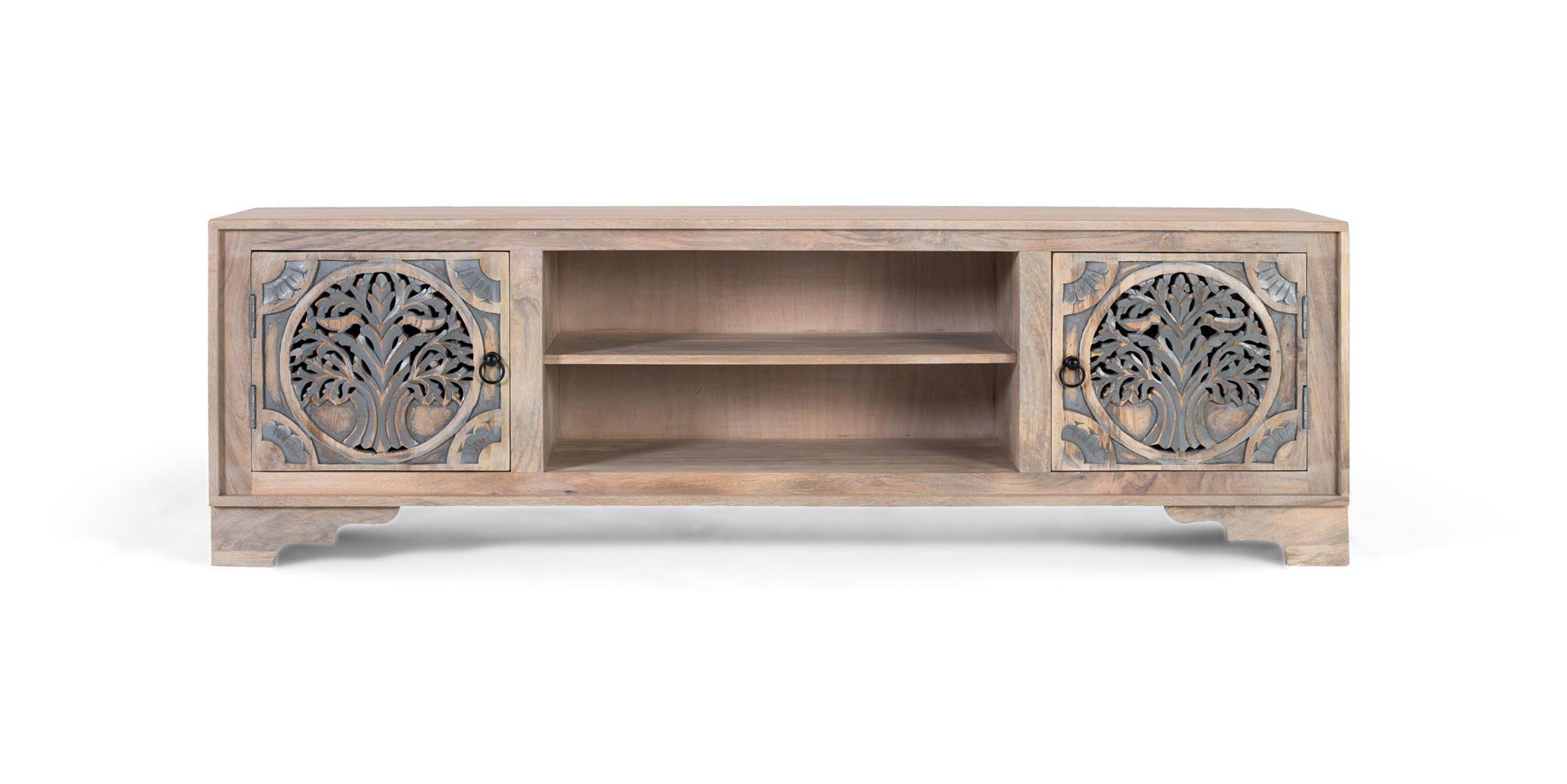 TV-taso mangopuusta, 2 lokeroa