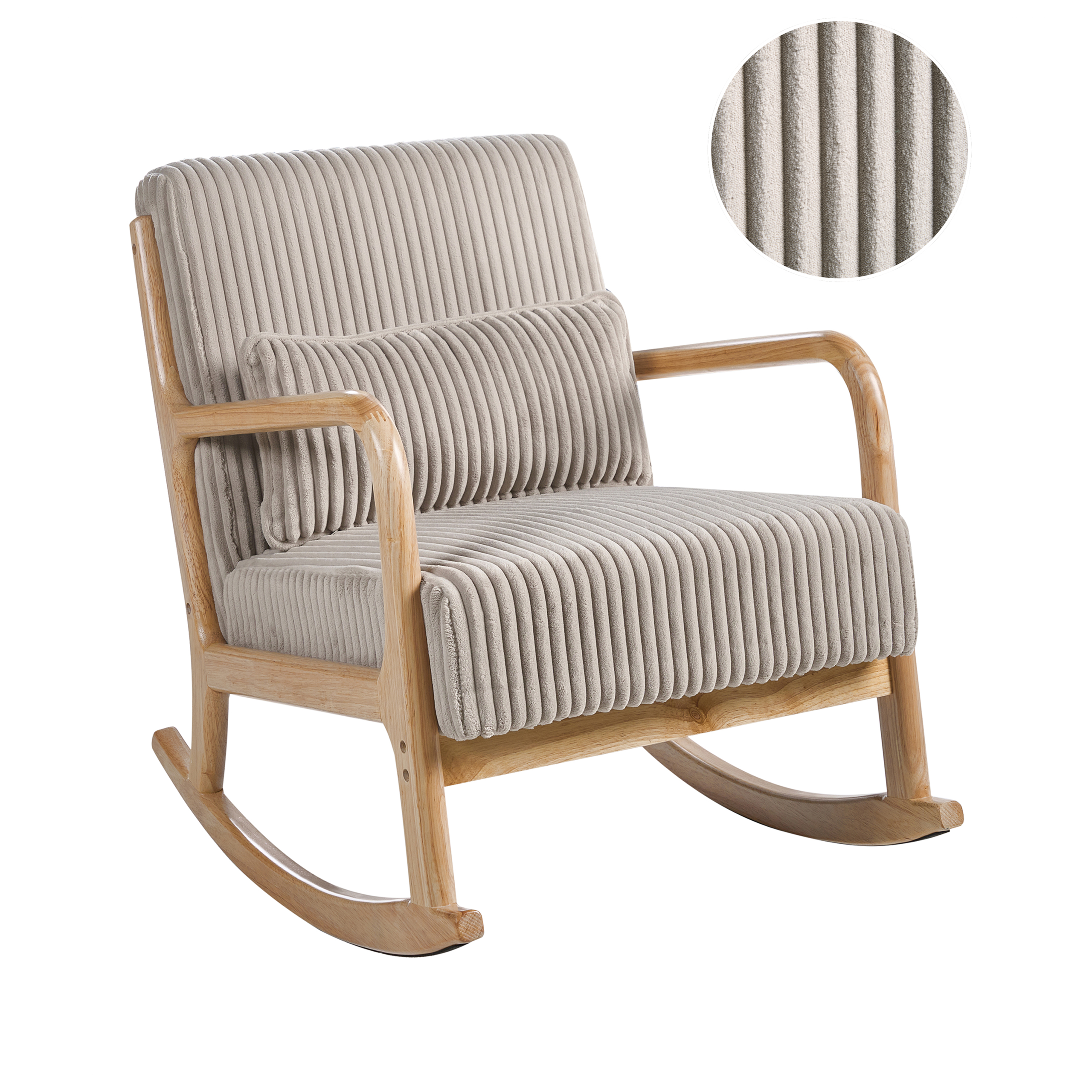 Keinutuoli SORSELE Vakosametti Beige