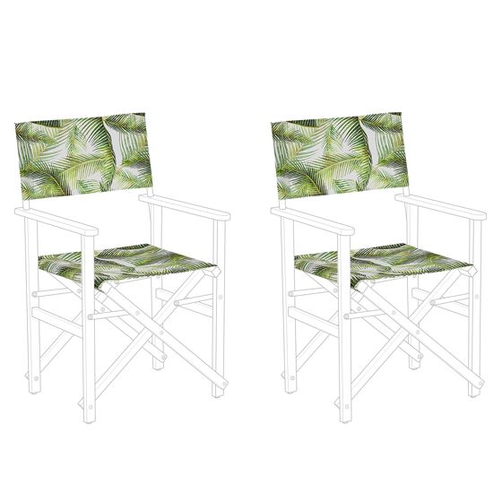 Puutarhatuolien vaihtokangassetti 2 kpl CINE Vaaleanvihreä