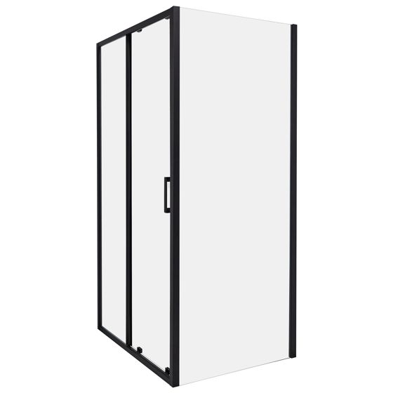 Suihkunurkka YORO 80 x 100 x 185 cm Musta