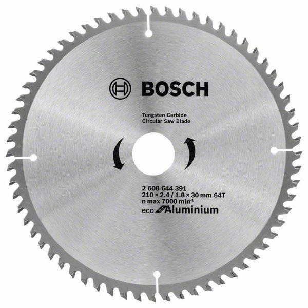 Bosch Eco for Aluminium -Pyörösahanterä 210x30 mm, 64 hammasta