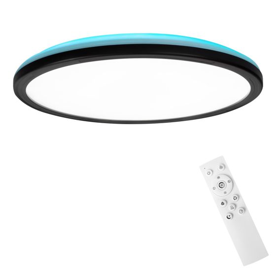 NETTLIFE LED - kattovalaisin makuuhuoneeseen - keittiöön, litteä RGB - valaisin, 23 W, pyöreä kylpyhuonevalaisin, 30 cm, kaukosäädin