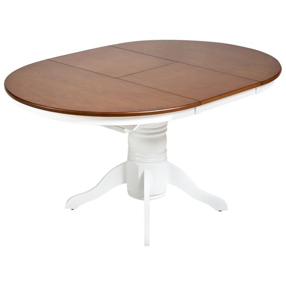 Jatkettava ruokapöytä AKRON Ruskea saarniviilu 106/150 cm 106 cm puu